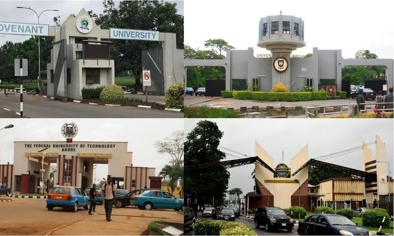 The Covenant University retained the top spot while the University of Lagos missed out on the top three spot [Facebook]