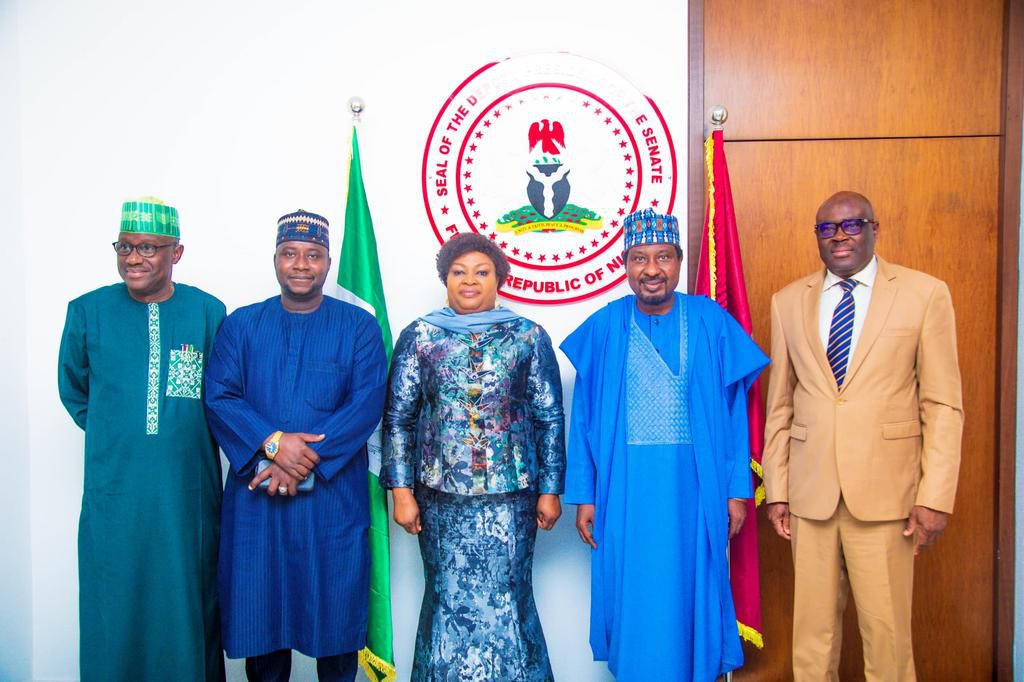 Speaker of the ECOWAS Parliament, Maimunatou Ibrahim, and Senator Jibrin Barau