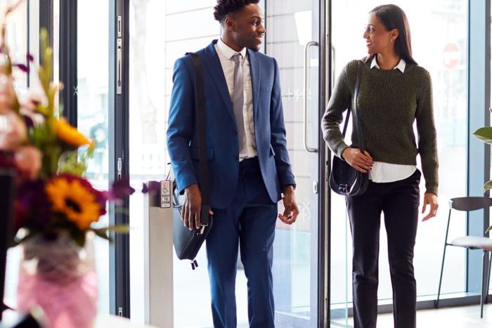 Employees dressed in office wears [Vue Columbus]