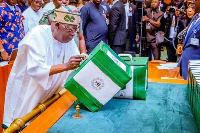 President Bola Tinubu presented the 2024 budget to the National Assembly. [TheStar]