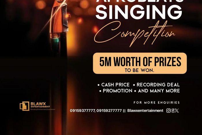 ₦5m up for grab at Blawx Entertainment Afrobeats singing competition with Zero registration fee