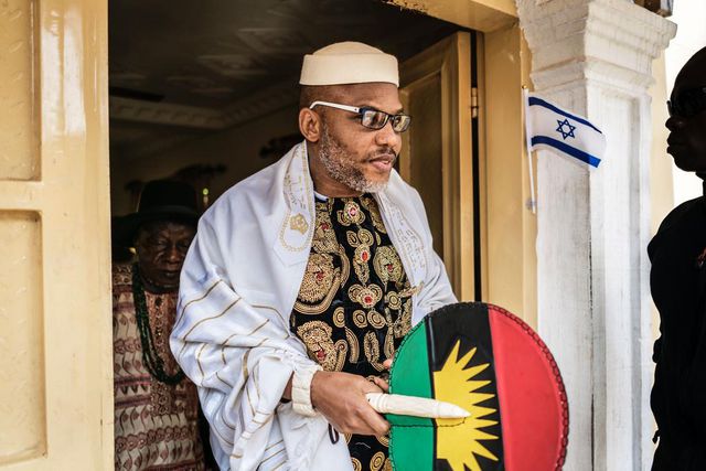 Political activist and leader of the Indigenous People of Biafra (IPOB) movement, Nnamdi Kanu. [Getty Images]