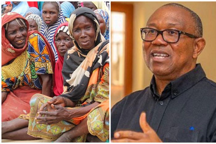 Nigerians in IDP camps and Peter Obi.
