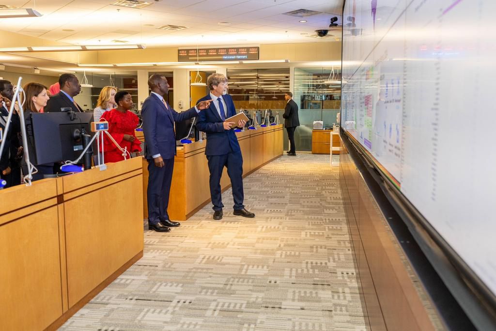 President William Ruto at the Centre for Disease Control Headquarters in Atlanta on May 21, 2024