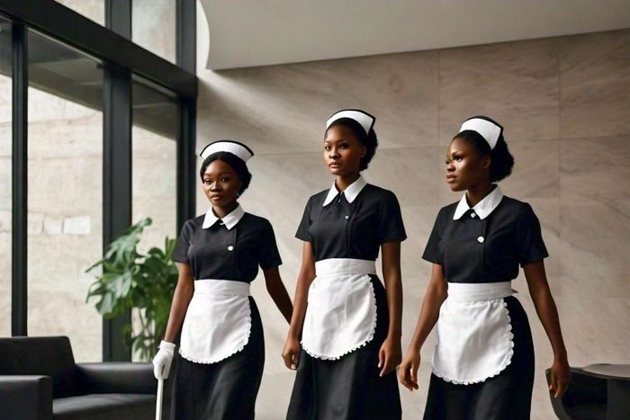Group of black female housemaids [Meta AI]