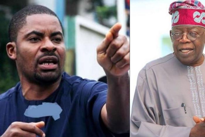 Deji Adeyanju and President Bola Tinubu. [Daily Post]