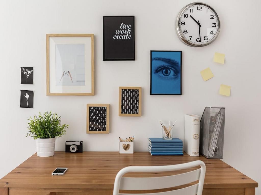 Great art can lift your mood while you work.