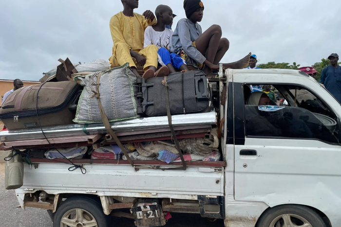 Vehicle impounded by the Corps Marshal, Federal Road Safety Corps (NAN) Malam Shehu Mohammed at Zuba, Abuja on Saturday [NAN]