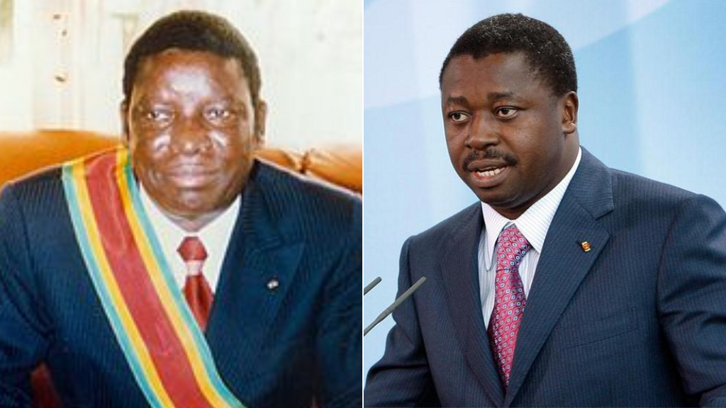 First President of Togo, Gnassingbe Eyadema & his son Faure Gnassingbe, the 2nd President of Togo