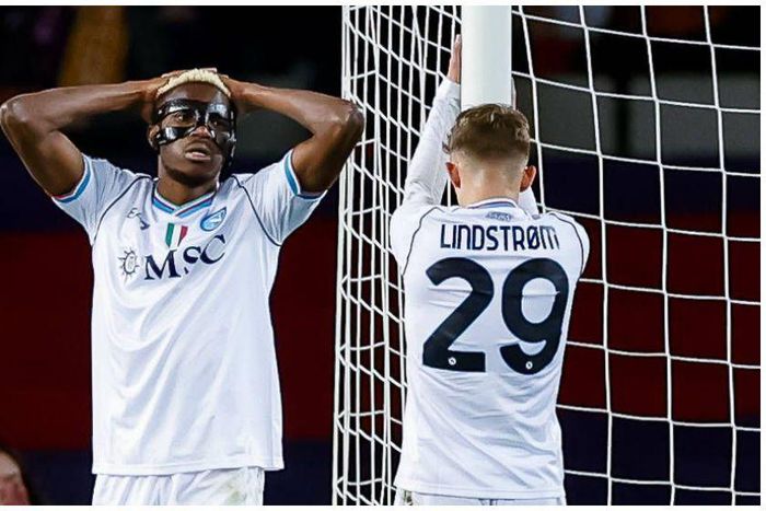 Osimhen misses out on N17b payday after Napoli's UCL loss to Barcelona