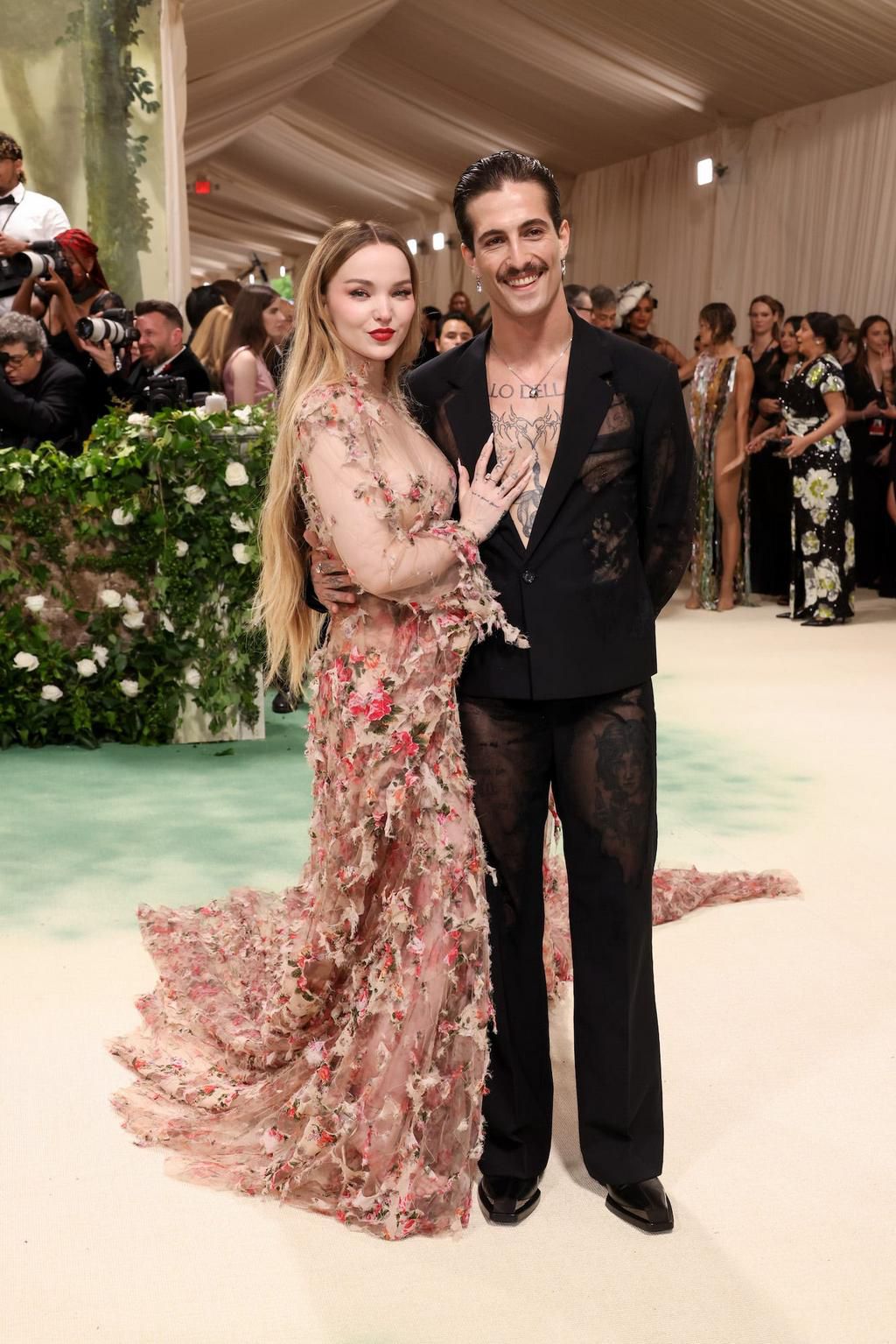 Dove Cameron and Damiano David made their Met Gala debut in edgy ensembles.