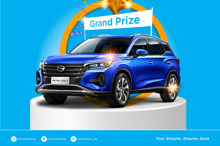 Union Bank to gift customers with GAC SUV, ₦15m at Save & Win Palli Promo 3.0 Draw