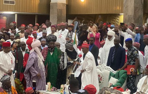 Sanusi was reinstated as the Emir of Kano on Friday, five years after his deposition by former Governor, Ganduje. [Channels TV]