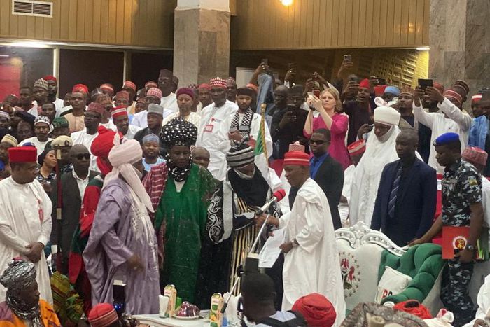 Sanusi was reinstated as the Emir of Kano on Friday, five years after his deposition by former Governor, Ganduje. [Channels TV]