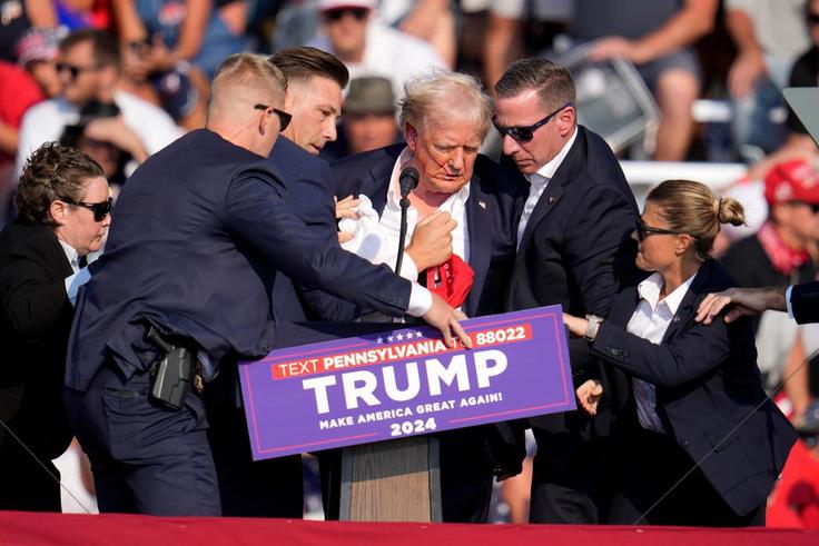 Trump's spokesman said the former president is being checked out at a local hospital.Gene J. Puskar/AP Photo
