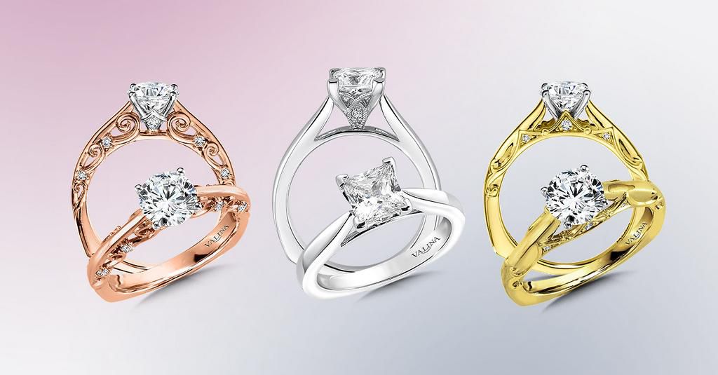 Modern wedding rings [ValinaBridal]