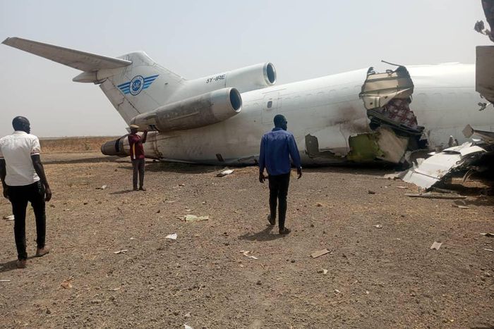 The plane that crashed in South Sudan [Radio Tamazuj]