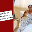 Bella Okagbue's silver gown