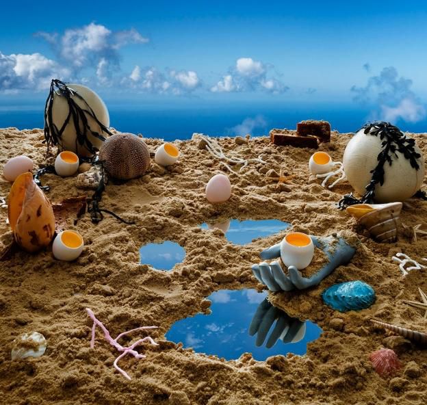 Egg in sand [TomWolfeProduktion]