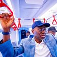 Sanwo-Olu tests run Red Line rail ahead of commissioning by Tinubu [Twitter:@jidesanwoolu]