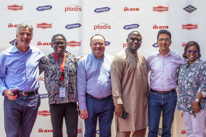 L-R: Tim Brett, Managing Director, WEEM; Itohan Oyediran, Supply Chain Director, pladis Foods Nigeria; Stephen Gunn, Controller Finance, WEEM; Ayoola Raji, Director HR, pladis Foods Nigeria, Abhishek Sharma, Country General Manager, pladis Foods Nigeri...