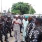 Alhaji Ganiyu Egunjobi the Executive Chairman, Agege LG, addressing the security personnel during the public enlightenment on Friday. [NAN]