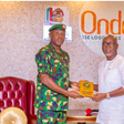 Gov. Lucky Aiyedatiwa of Ondo State with Maj.- Gen. Obinna Onuborgu [NAN]