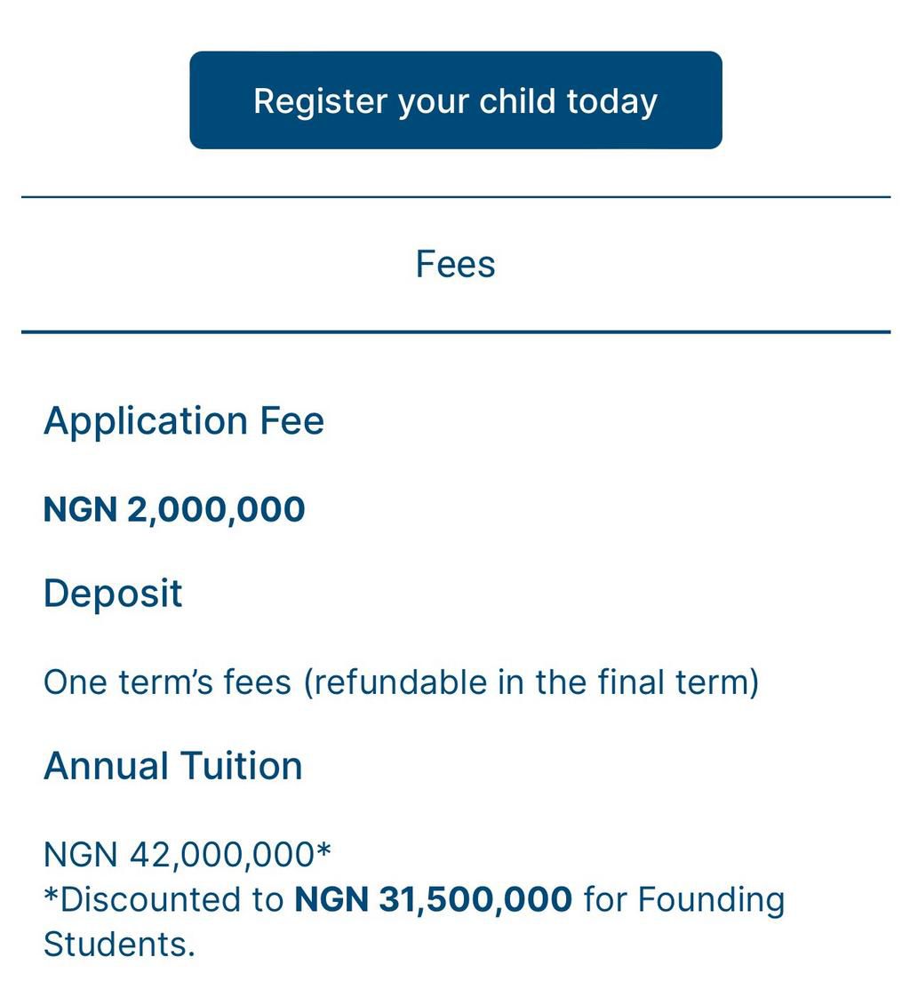 Charterhouse Lagos seeks ₦42M per student a year for primary school tuition