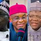 Adebayo Alao-Akala, Olusegun Obasanjo, David Mark and Sule Lamido. [Getty Images/Facebook]