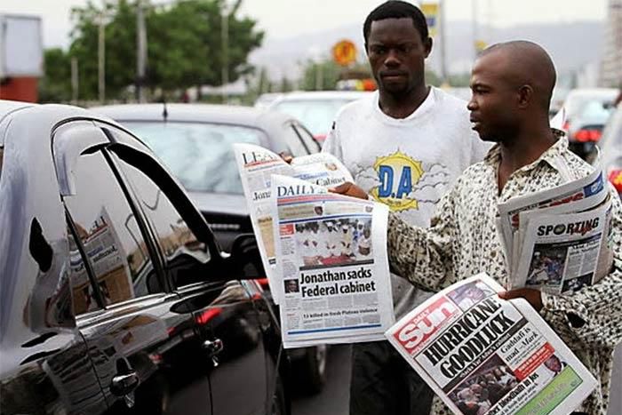 Online media killing our businesses – Newspaper vendors lament [File: Newspaper vendors]
