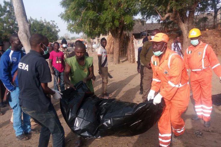 NEMA recovers body of bomb blast victims. [Getty Images]