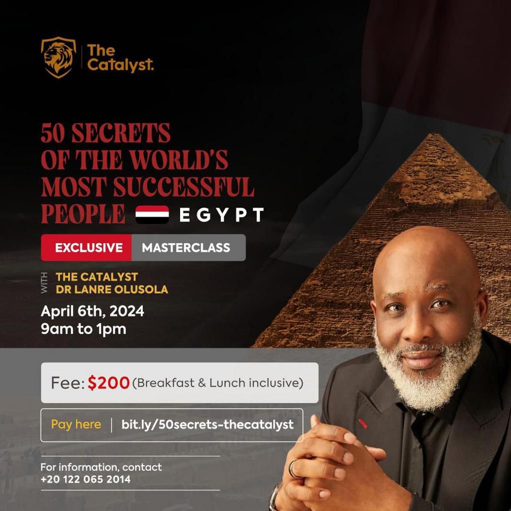Africa’s #1 Life Coach Dr Olusola, takes global empowerment tour to Egypt!
