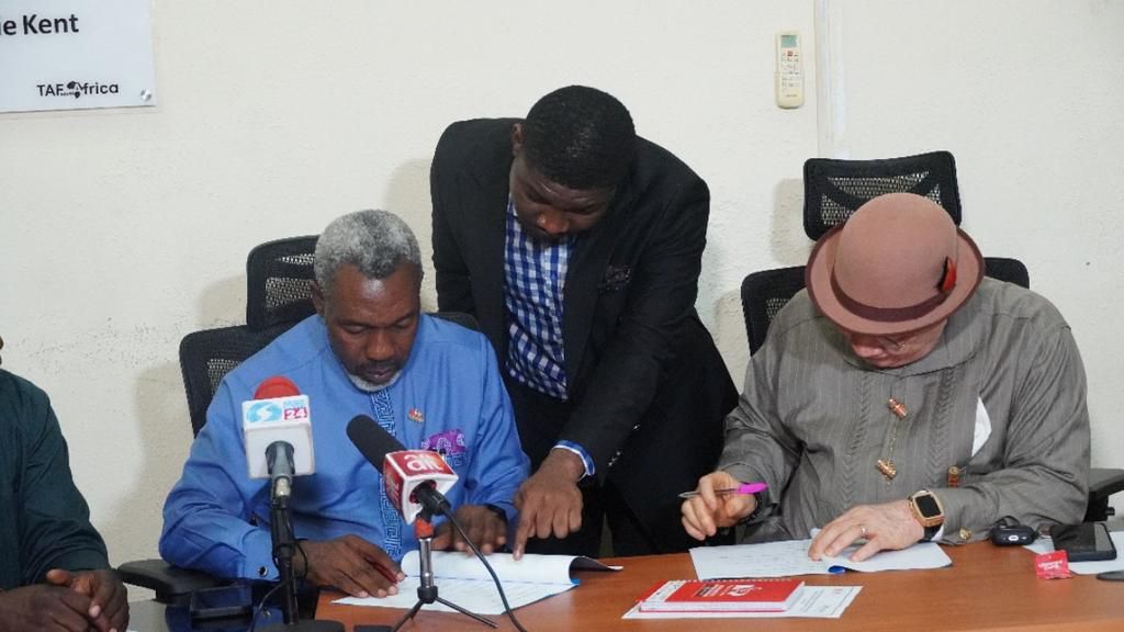 NIPR President, Dr. Ike Neliaku and TAF Africa's founder, Amb. Jake Epelle. [X, formerly Twitter]