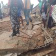Many are trapped as a two-storey building collapses in Anambra market. [Punch]