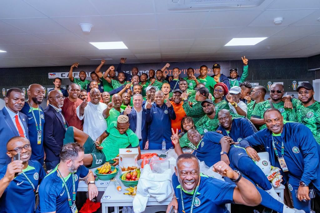 Shettima in the stadium as Super Eagles beat South Africa in AFCON semi-final [Presidency]