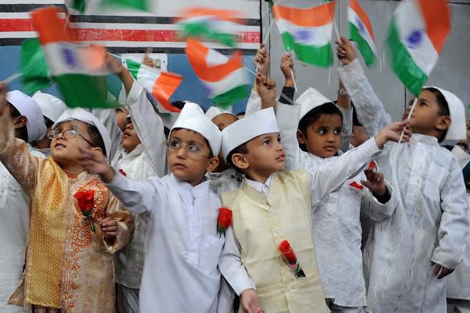 Children's Day celebrations in India [TheWallStreeJournal]
