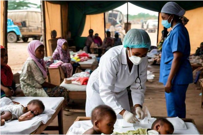 Findings revealed that the North-West is nearly triple that of the North-East, with 64% of surveyed Local Government Areas reporting 'serious' acute malnutrition, compared to 22% in the North-East (IPC, 2023).  [Meta AI Image]