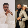 Bidemi Olaoba, Pastor Blessed Uzochikwa and his wife, Mercy Chinwo [Pulse.ng]