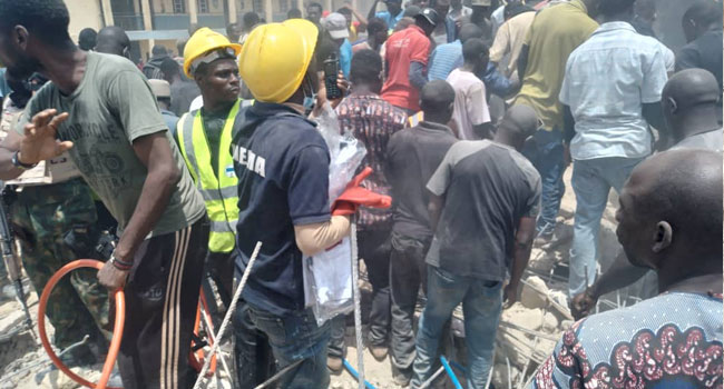 About 200 students trapped in Jos collapsed school building [ChannelsTV]