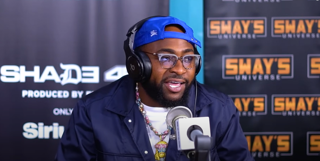 Davido speaks during an interview on Sway in the Morning by U.S.-based radio station Shade 45,