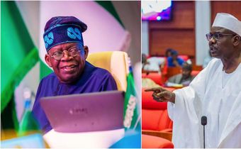Bola Tinubu and Ali Ndume [Facebook]