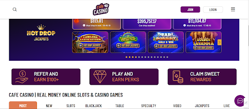 Cafe Casino: Recommended USA Online Casino For New Players