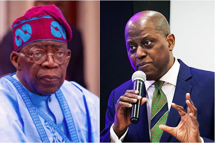 President Bola Tinubu and CBN Governor, Olayemi Cardoso.