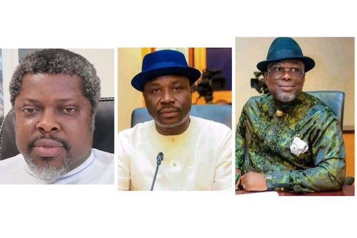 The three commissioners resign from Gov Siminalayi Fubara's cabinet on Wednesday, May 15, 2024. [Punch]