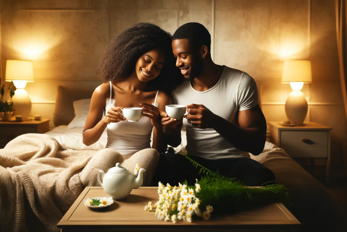 Chamomile sexual health benefits [DALL-E2024]