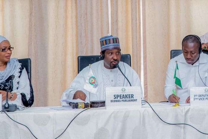 Senator Barau is the 1st Deputy Speaker and will act as the Speaker of the Parliament pending when the Togolese delegation is inaugurated. [Segun Adeyemi/Original]