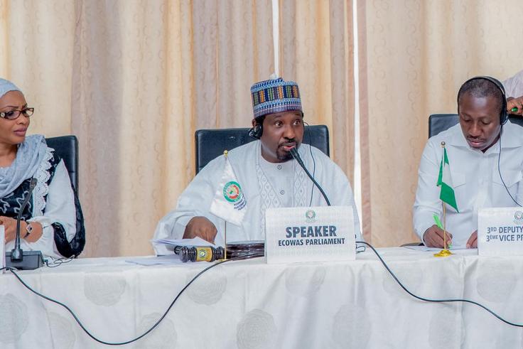 Senator Barau is the 1st Deputy Speaker and will act as the Speaker of the Parliament pending when the Togolese delegation is inaugurated. [Segun Adeyemi/Original]
