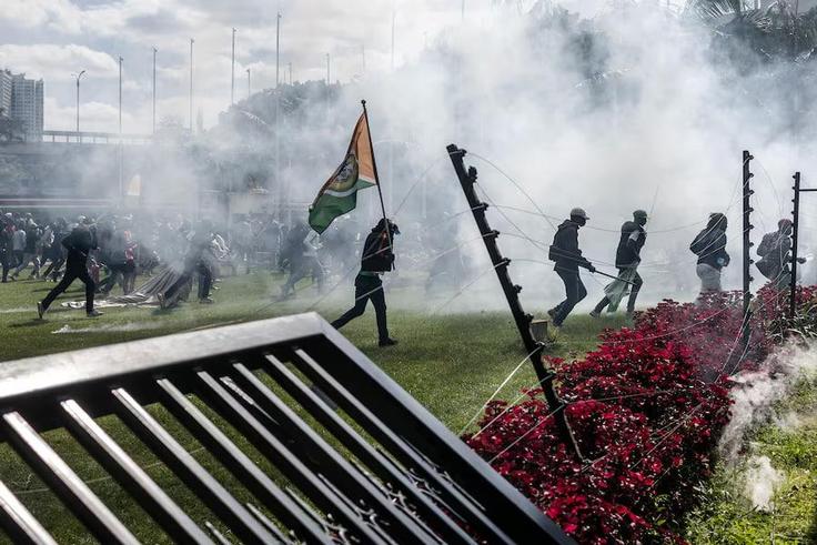 Kenya's Parliament in flames