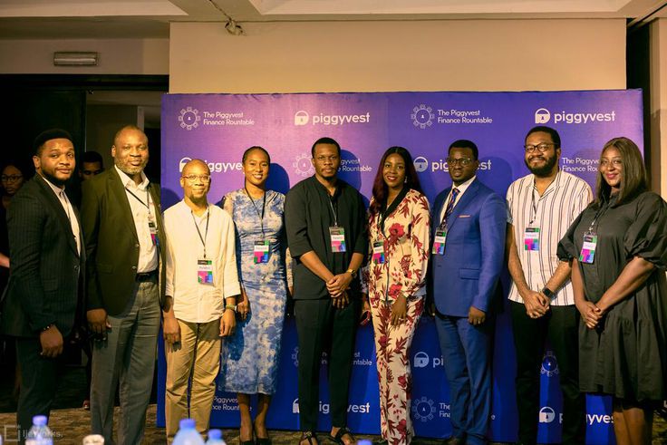 L-R: Joshua Chibueze (Co-founder and Chief Marketing Officer, PiggyVest), Emmanuel Ojo(Managing Director, RedTech), Gbenga Omolokun, (Managing Director, VFD MicrofinanceBank), Adejoju Ajani (Head, Data and Analytics at Interswitch Group), Tobi Amira (S...