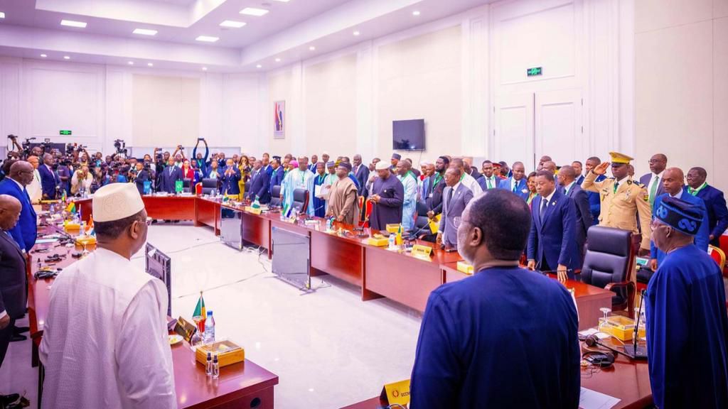 President Bola Tinubu and other ECOWAS member head of states. [Facebook]